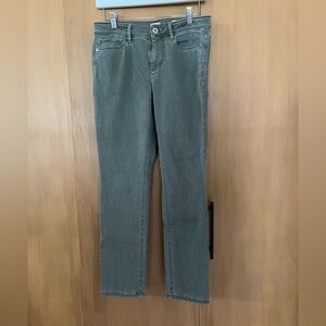 JJill Authentic Fit Slim Ankle jeans, 4, caraway green